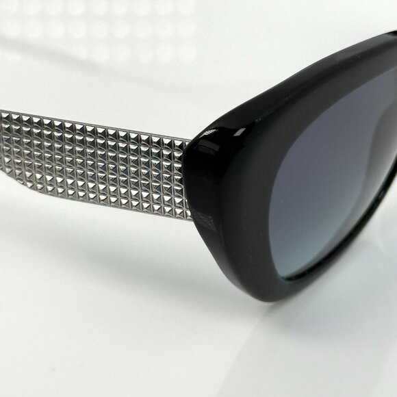 Tiffany & Co Sunglasses Silver Diamond Point Cats Eye Black Blue TF4158 8001/9S main image 13